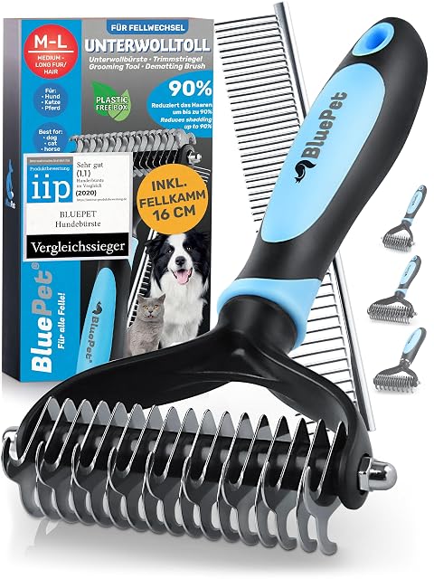 Brosse à sous-poil BluePet pour chiens et chats