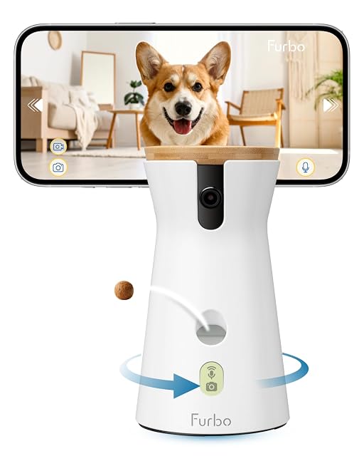 Caméra pour chien Furbo 360 avec distributeur de friandises