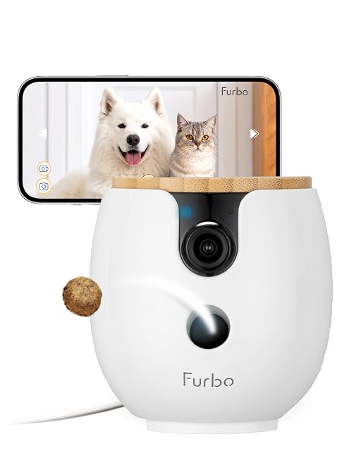 Caméra pour animaux Furbo Mini 360 avec distributeur de friandises