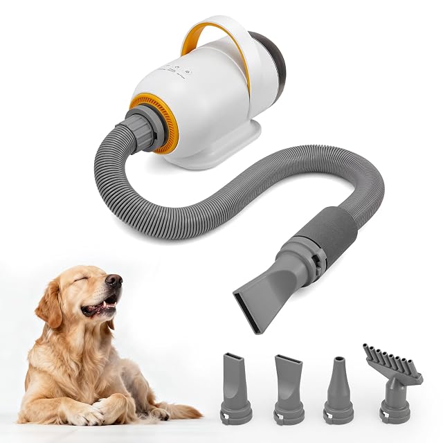 Souffleur sèche-poils Hoyiyobi 3200 W avec embouts