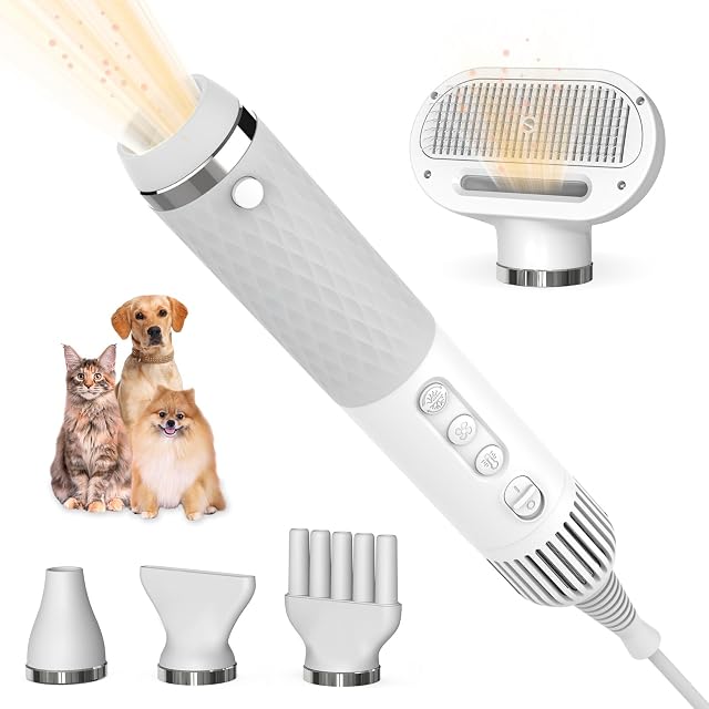 Sèche-poils KUUBIA 5 en 1 avec embout brosse