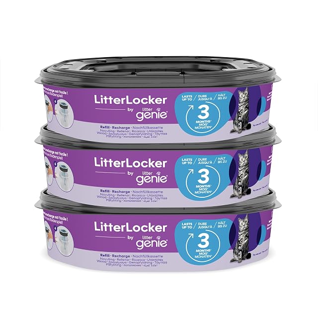 Cassettes de recharge Litter Genie LitterLocker XL, lot de trois