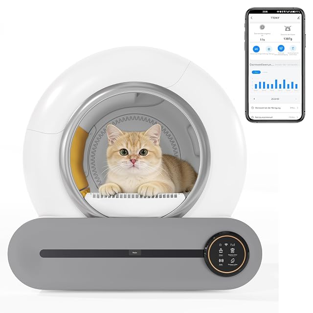 Bac autonettoyant Merax piloté par application