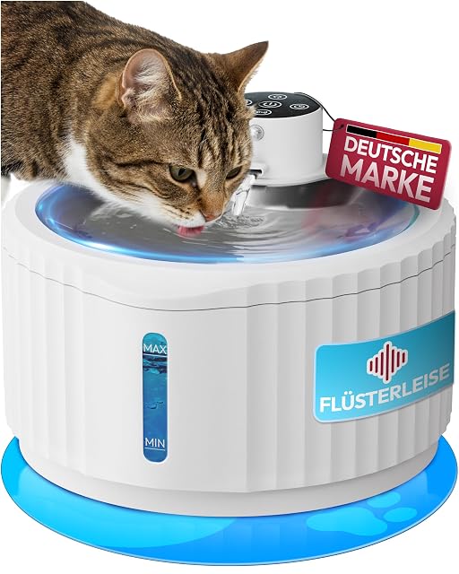 Fontaine à eau pour chat Miaura sans fil en inox
