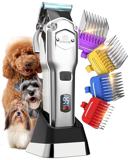 Tondeuse pour chien oneisall avec sabots métalliques