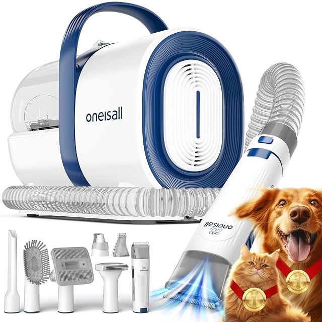Kit d’aspirateur de toilettage oneisall LMC5 7-en-1
