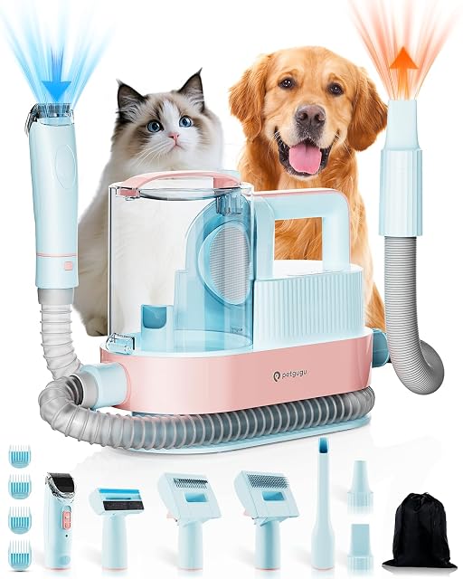 Aspirateur de toilettage PETGUGU M1 Pro 7-en-1 avec sèche-poils