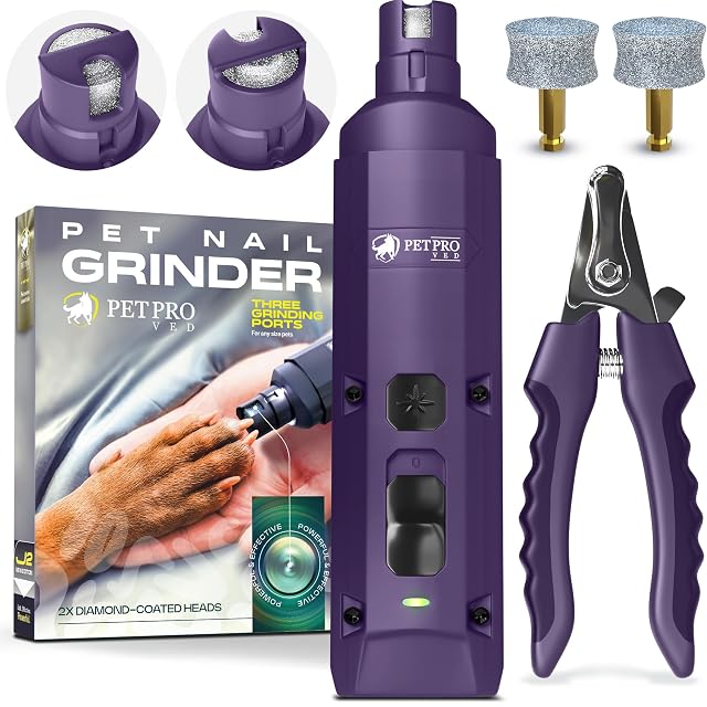 Lime à griffes électrique sans fil PETPROVED, coloris violet