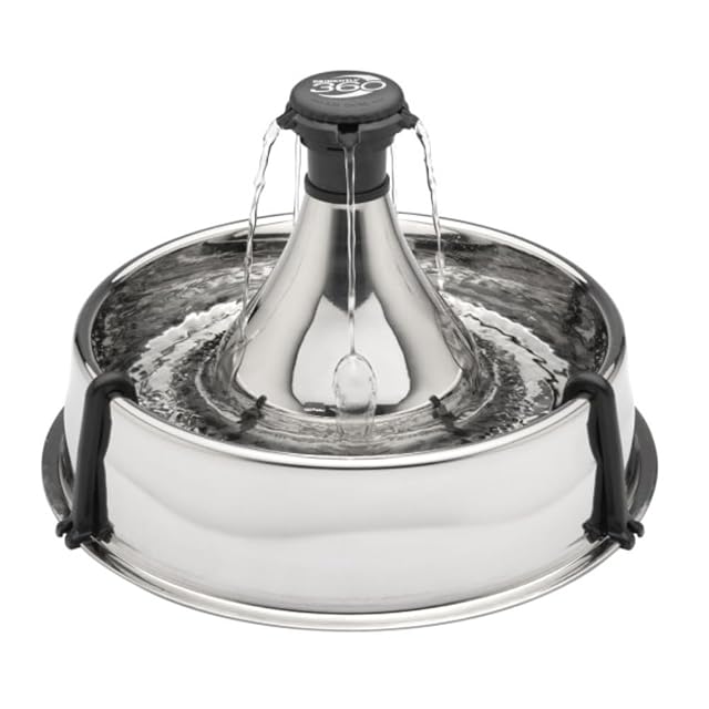 Fontaine à eau en acier inoxydable PetSafe Drinkwell 360 Multi-Pet