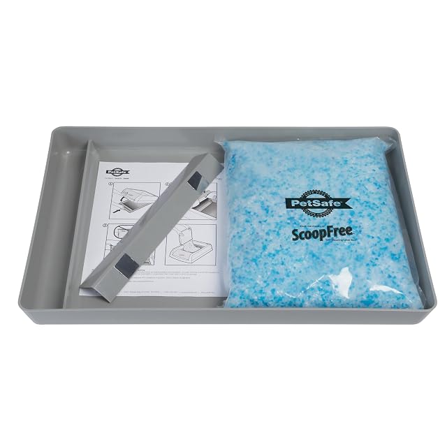 Plateau à litière réutilisable PetSafe ScoopFree avec litière de cristaux